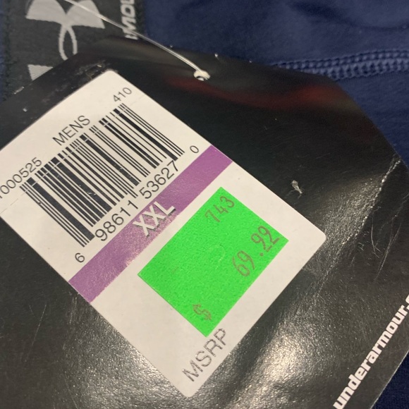 Men’s Under Armour Coldgear™️ navy thermal/leggings with drawstring waistband - Picture 5 of 7